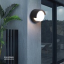 LED Outdoor Wall LIGHT W230-10W WW Round Black