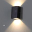 LED Outdoor Wall LIGHT W19 WW BLACK