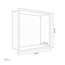 Matte Black Stainless steel Niche wall with light  , B1011B-LED