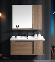 WashBasin Cabinet With mirror PL-2621 Brown 80*50