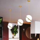 Hanging LightMD4051-200 Gold with a white Ball