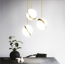 Hanging LightMD4051-200 Gold with a white Ball