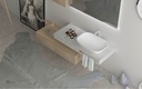 WashBasin Cabinet, Side Cabinet and Mirror  with LED light KZA-2137120