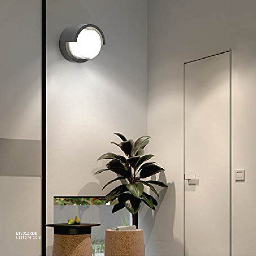 LED Outdoor Wall LIGHT W230-10W WH Round Black