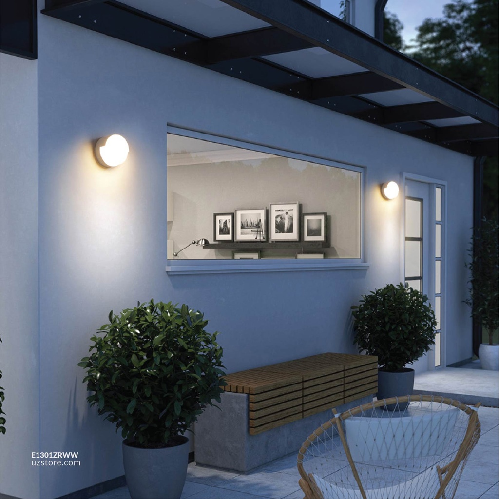 LED Outdoor Wall LIGHT W230-10W WW WHITE Round