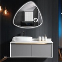 WashBasin Cabinet With led mirror cabinet RF-4847 white and light grey 100*50