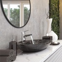 SINGLE - LEVER BASIN MIXER DN15 - POLARIS STAR WITH ABS POP UP WASTE - ECO RAK10040-03