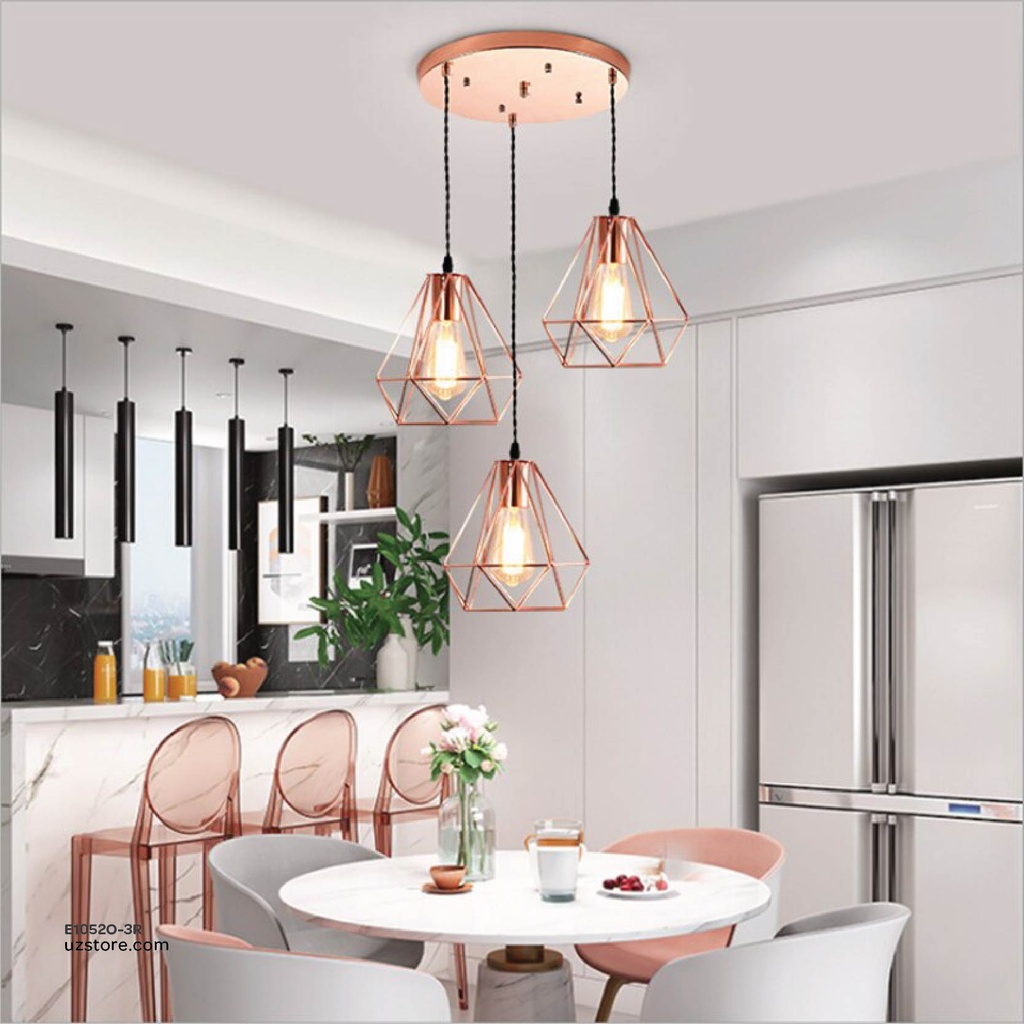 Pendant Light 7921/3 Rose Gold 250*240