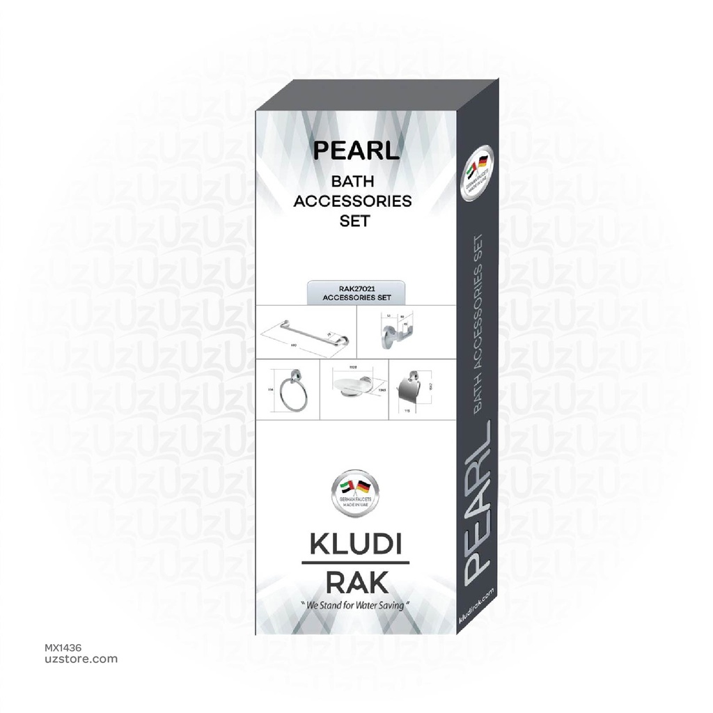 Kludi RAK RAK Pearl 27021 Bathroom Accessories Set 5 Pcs