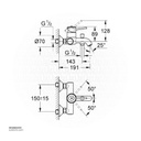 GROHE BauClassic OHM bath exposed 32865000