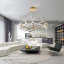 LED Hanging Light 860723/12P Gold 100W AC165-265V