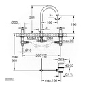 GROHE Atrio New 2hdl basin 3-h L 20008AL3