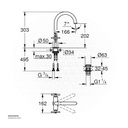 GROHE Atrio New 2hdl basin L 21019003