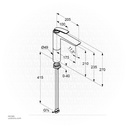 KLUDI RAK Single Lever Basin mixer, for WashBowls DN 15, Matt Black 
RAK522988775