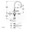 GROHE Atrio New 2hdl sink C-spout L EU 30362000