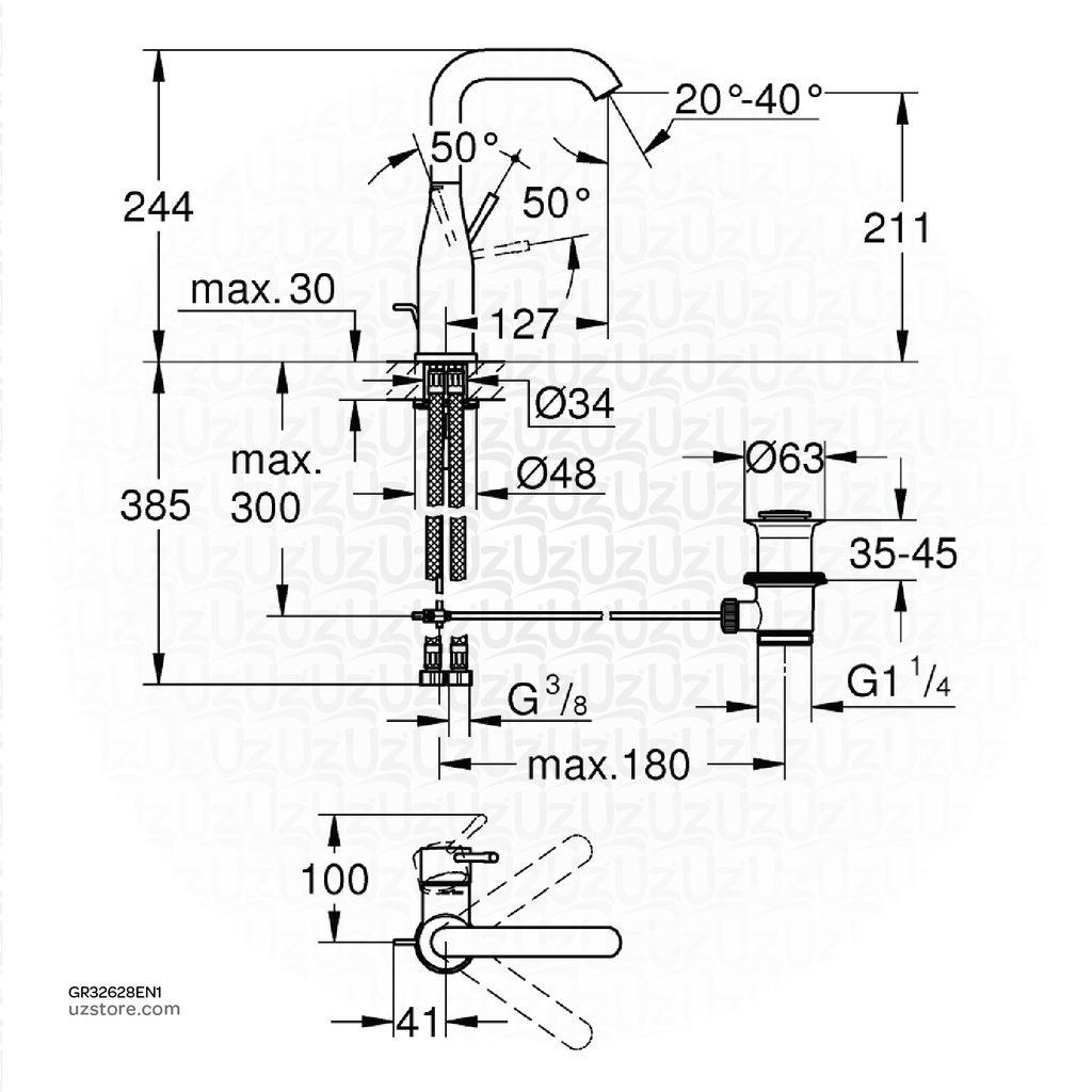 GROHE Essence New OHM basin 5,7l L 32628EN1