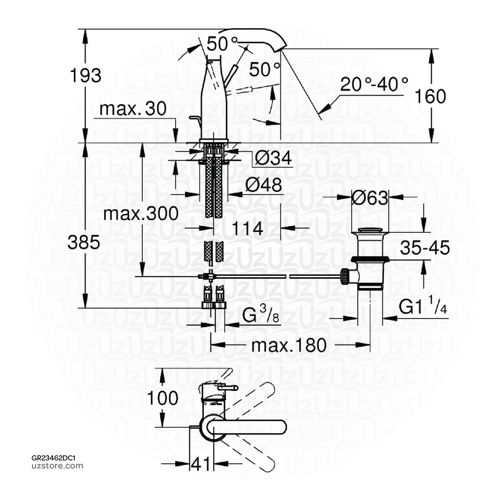 GROHE Essence New OHM basin M 23462DC1