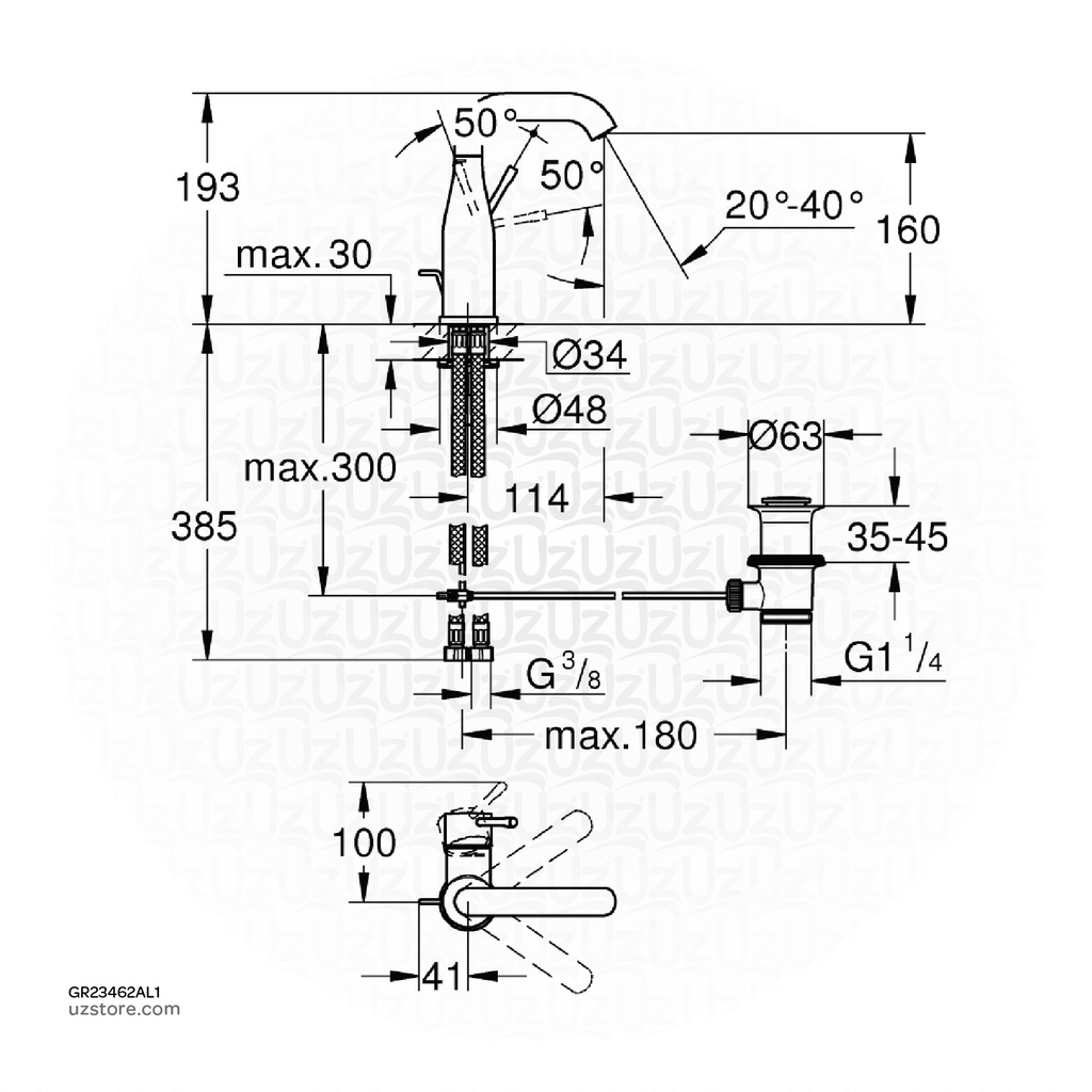 GROHE Essence New OHM basin 5,7l M 23462AL1