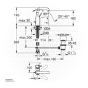 GROHE Essence New OHM basin 5,7l M 23462AL1