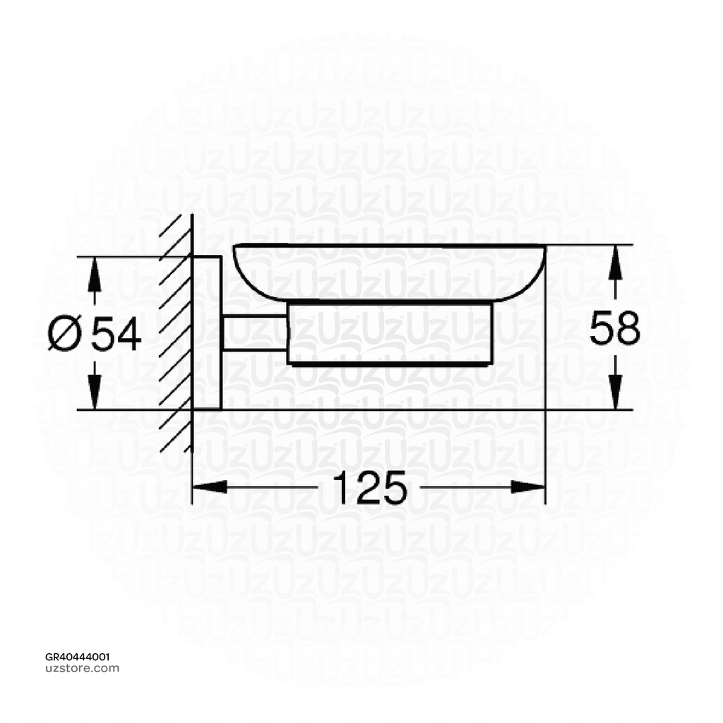 GROHE Essentials Soap Dish w.holder 40444001