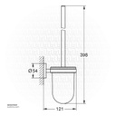 GROHE Essentials Toilet Brush Set 40374001