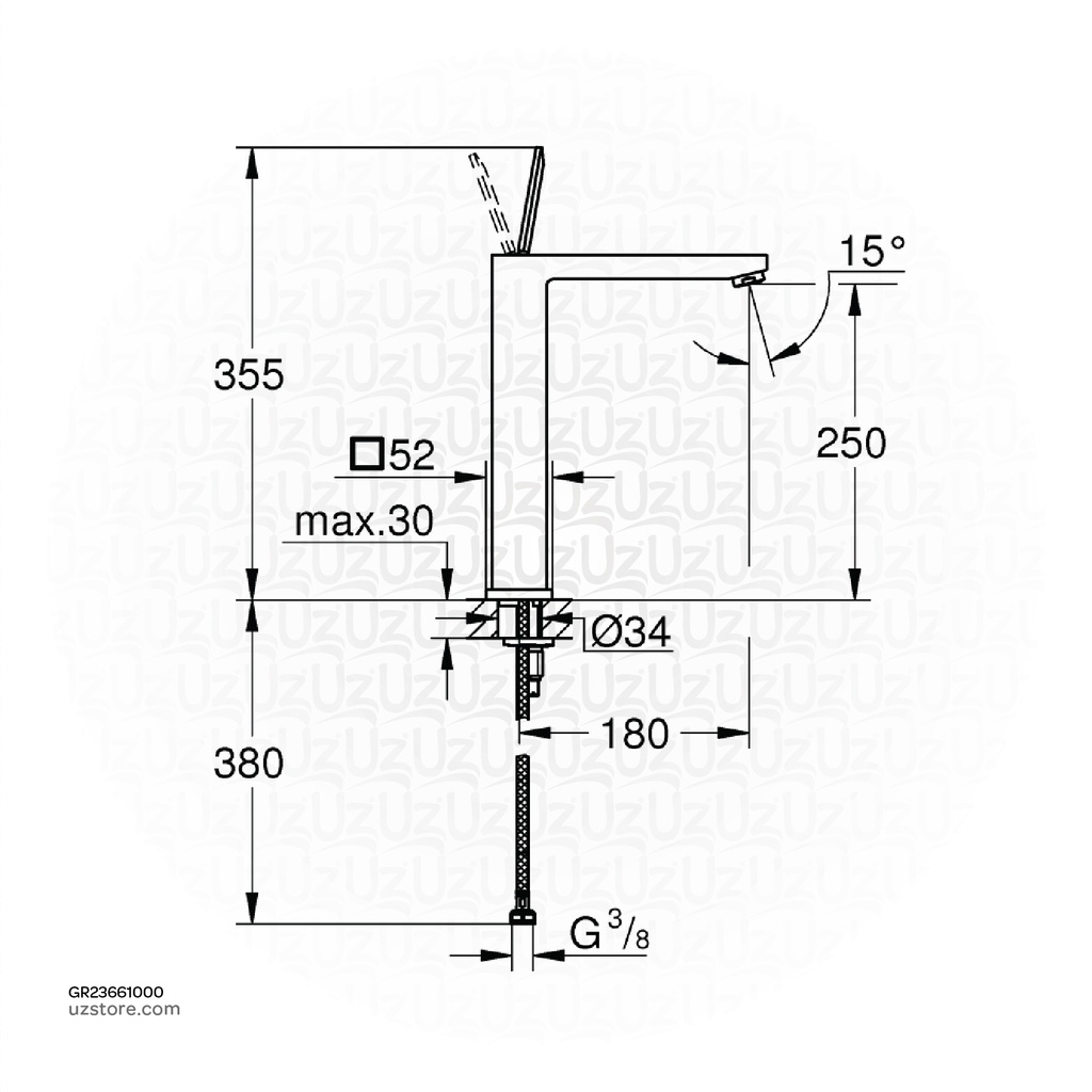 GROHE Eurocube Joy OHM vessel basin XL-Size 23661000