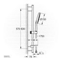 GROHE RSH SmartActive 150 shw rail set 600 9,5 26592000