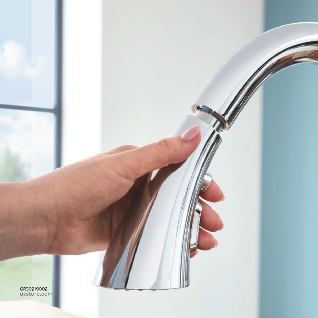 GROHE Zedra Touch sink C-spout Triple Spray 30219002