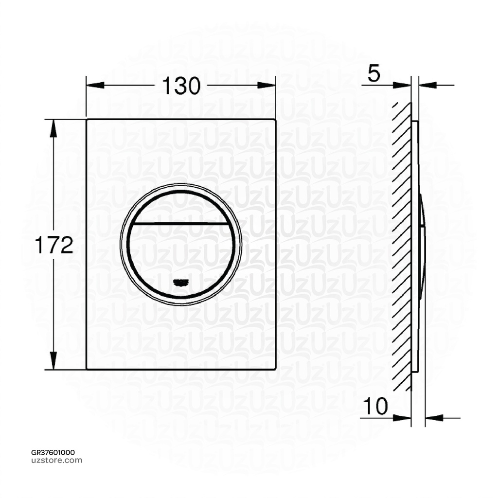 GROHE Nova Cosmopolitan WC wall plate S 37601000