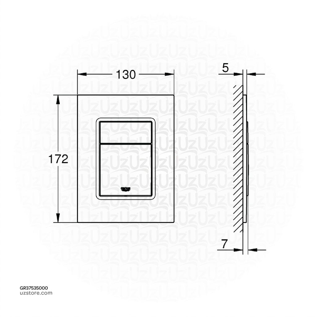 GROHE Skate Cosmopolitan wall plate S 37535000