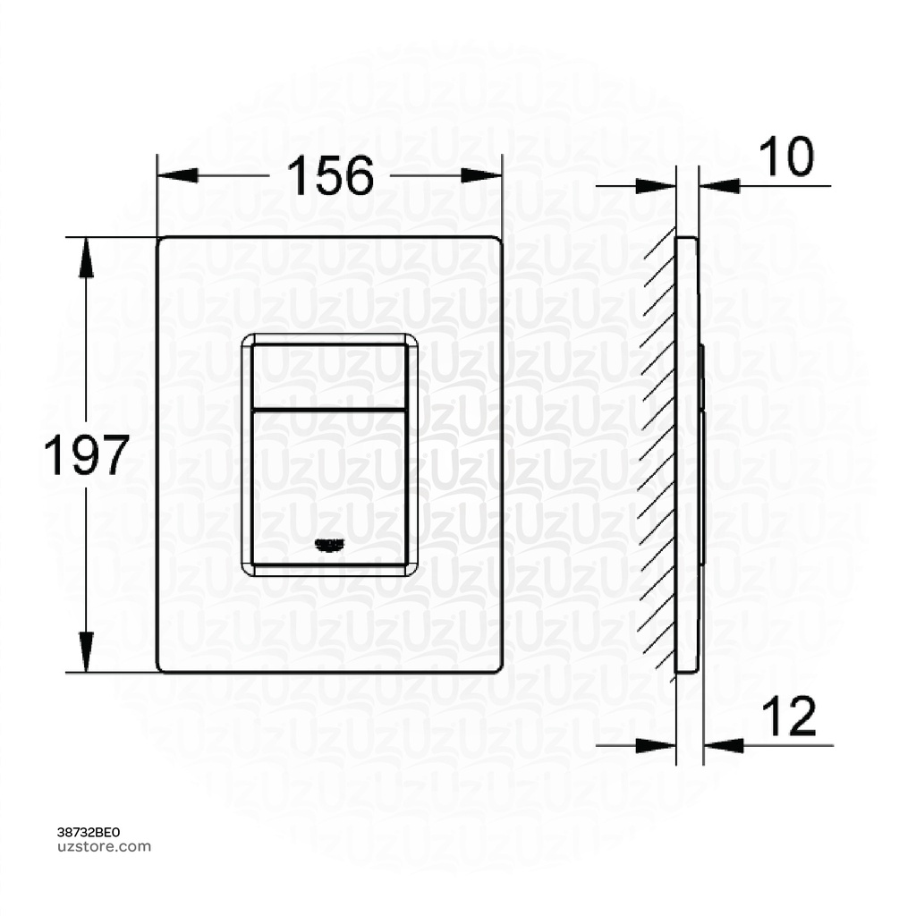 GROHE Skate Cosmopolitan wall plate 38732BE0