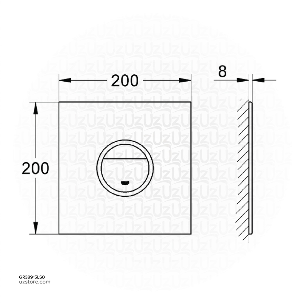 GROHE Veris wall plate w.light 38915LS0