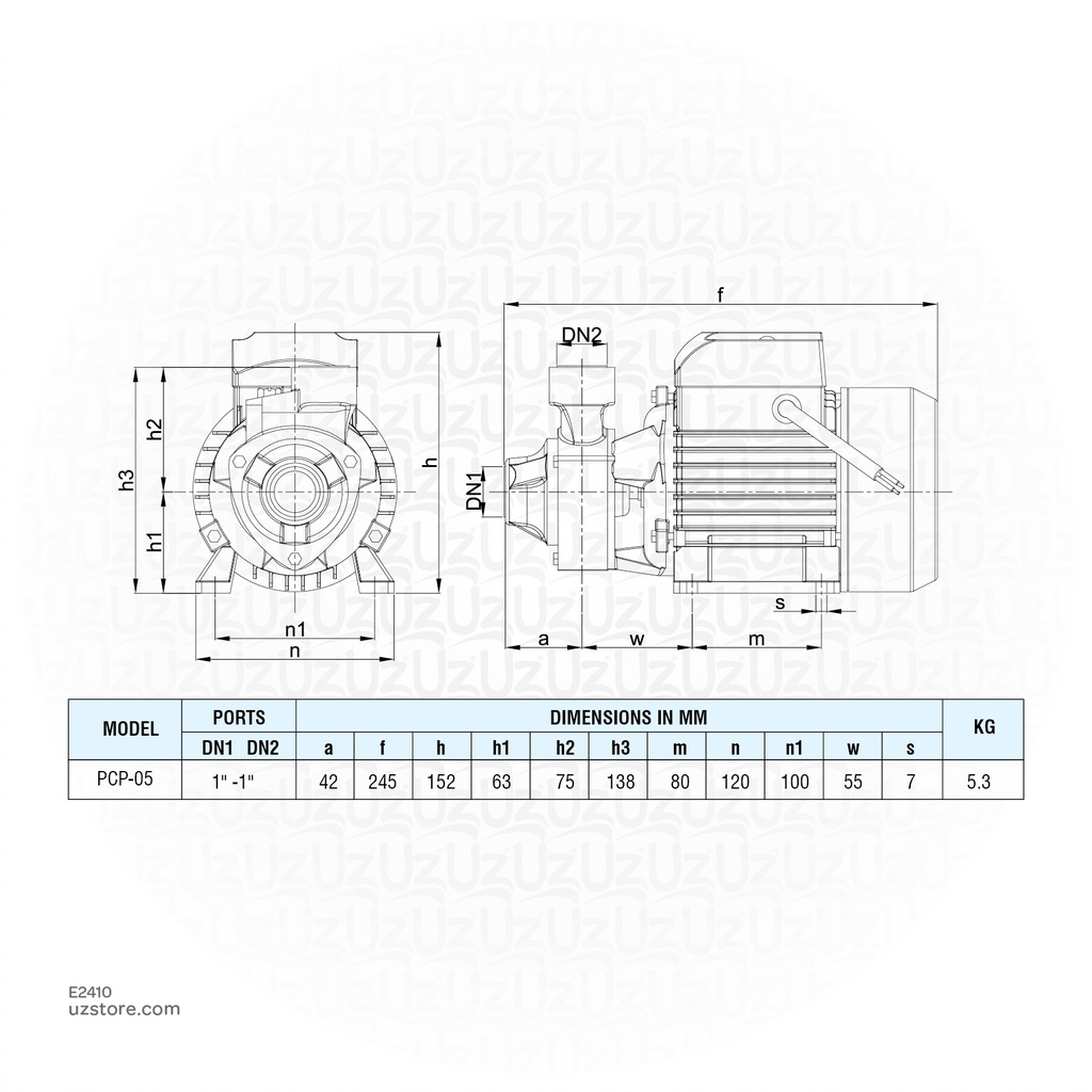 PRAKASH  0.5 HP PERIPHERAL PUMP - PCP05