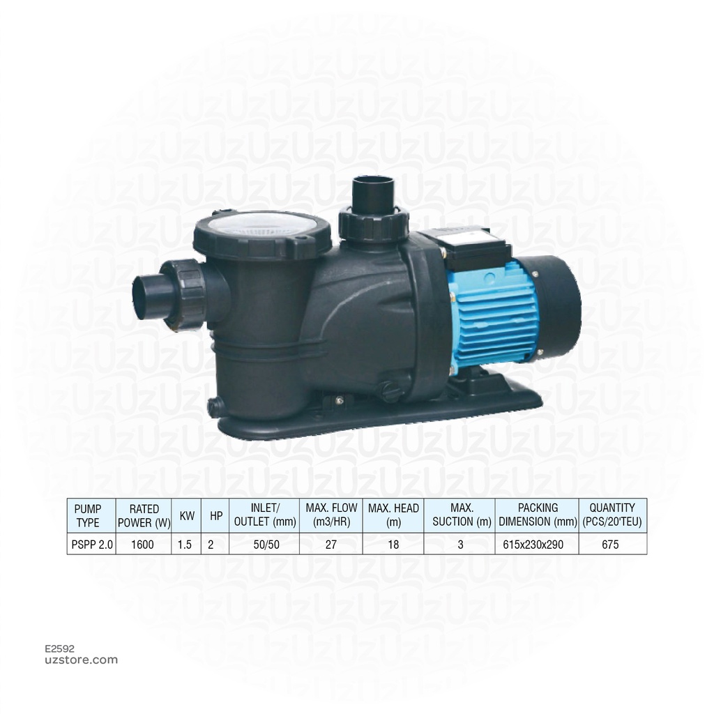 PRAKASH 2.0 HP SWIMMINGPOOL PUMP - PSPP-2.0