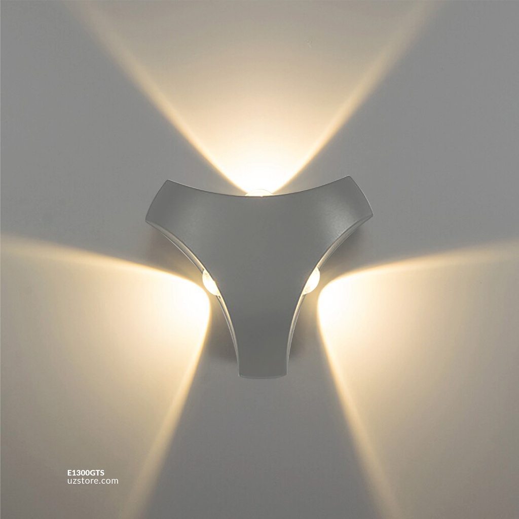 LED Outdoor Wall LIGHT JKF803A  3W WW Silver