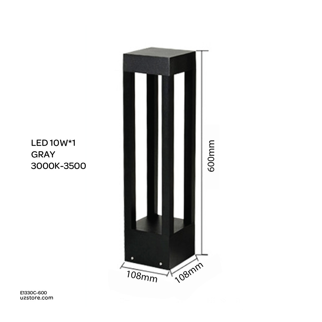LED Lawn Light GRAY DFC-1020/600H 10W*1