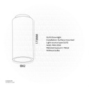White Gypsum Downlight GU10 210200