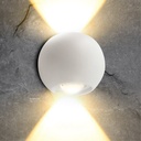 LED Outdoor Wall LIGHT Ball-shaped W842 2*3W WW WHITE AC85V-265V