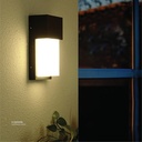 LED Outdoor Wall LIGHT W25 12W WW BLACK AC85V-265V