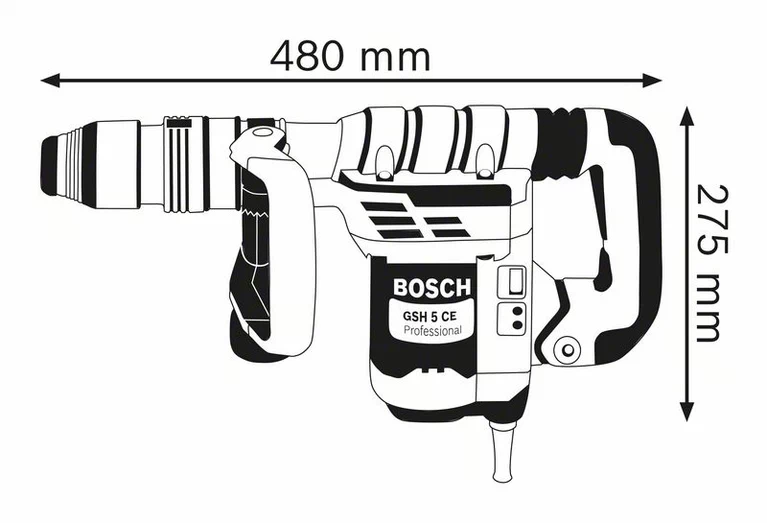 BOSCH - Demolition Hammers Drill With SD GSH 5 CE