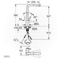 GROHE Zedra OHM sink L-spout Dual Spray 32553002