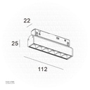 Magnet Track lamp(48V)  4.5W 410052