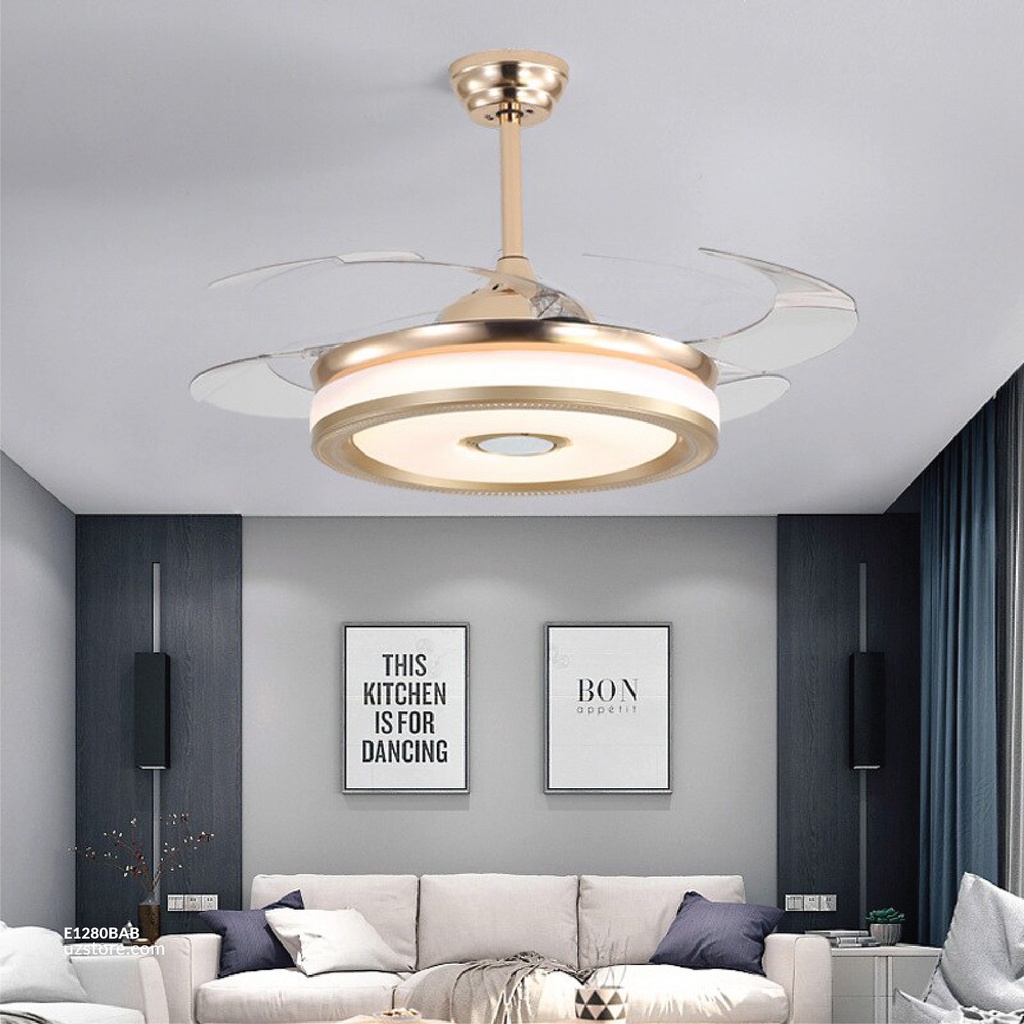 Decorative Fan With LED, Bluetooth Fan-878