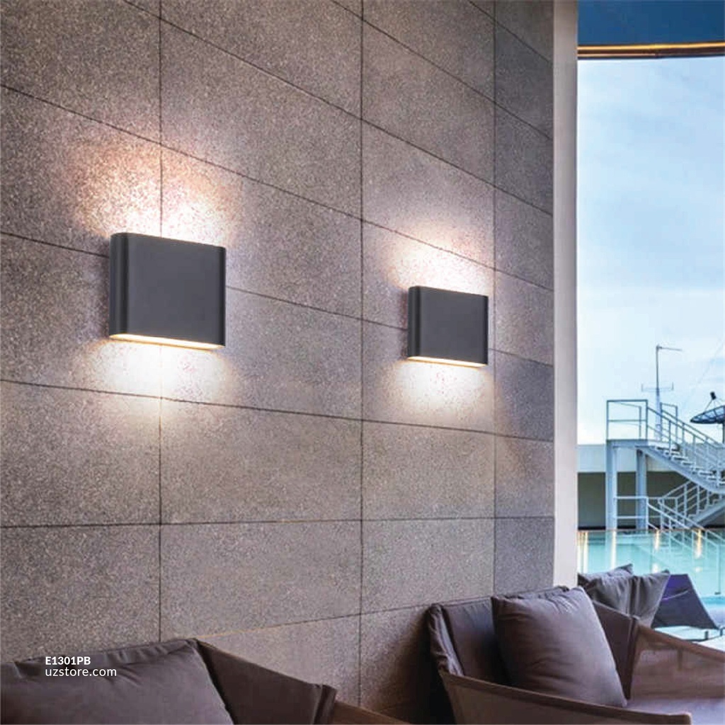 LED Outdoor Wall LIGHT AC-44/S  WW BLACK