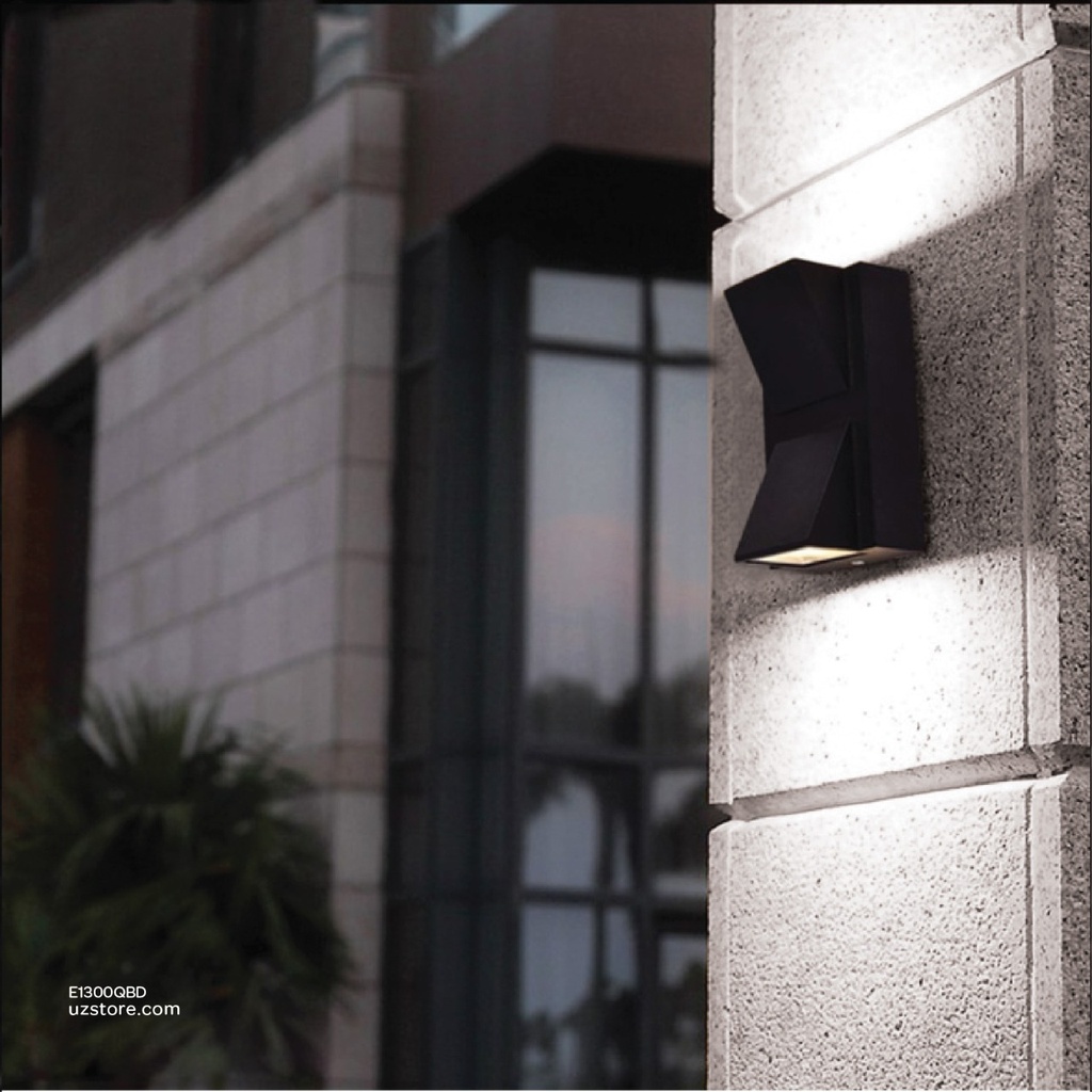 LED Outdoor Wall LIGHT W01-6W WH BLACK