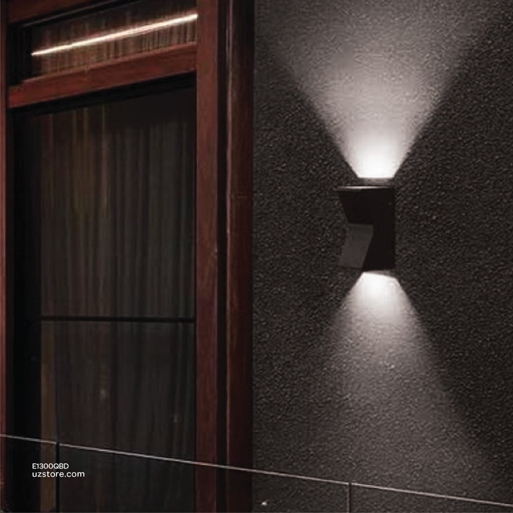 LED Outdoor Wall LIGHT W01-6W WH BLACK