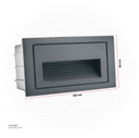 LED Outdoor Step LIGHT Q03 (SMALL)-3W WW DARK GREY