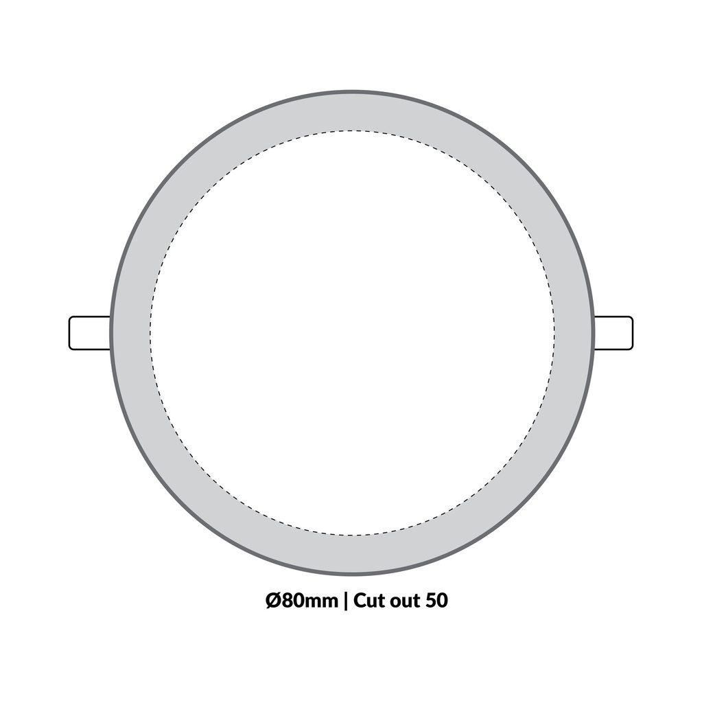 LTF 3W Round Panel light Sigma Warm white