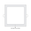 LTF 3W Square Panel light Sigma Daylight