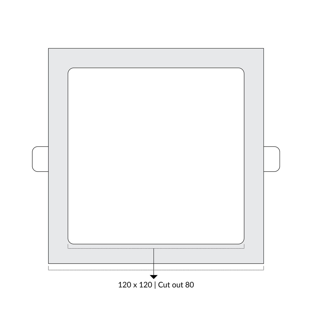 LTF 9W Square Panel light Sigma Daylight